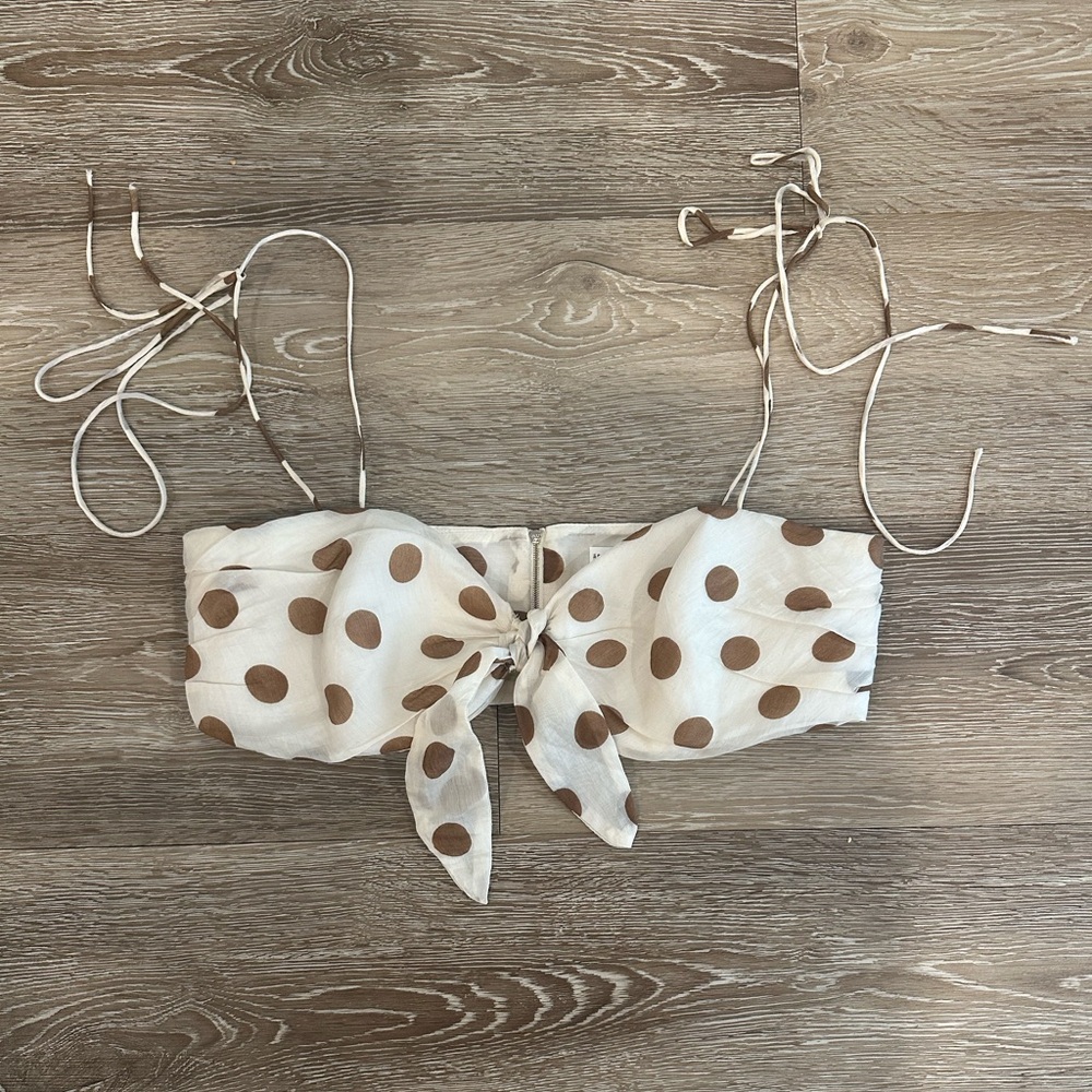 Mango Polka Dot Bra Top